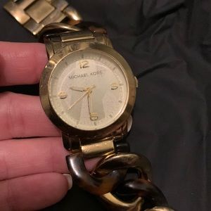 Pretty Michael Kors gold bangle watch